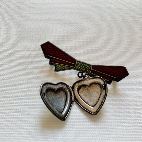 VINTAGE Silver Locket Brooch - So Unique & Stunning - Picture 8 of 9